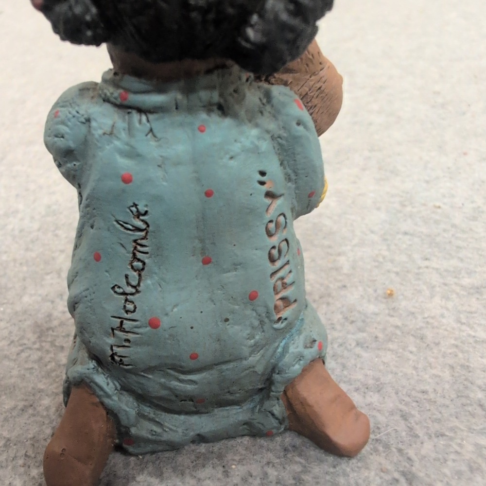 Martha Holcombe All God's Children Prissy with Bear Figurine 1348 Edition 54 - Picture 3 of 8